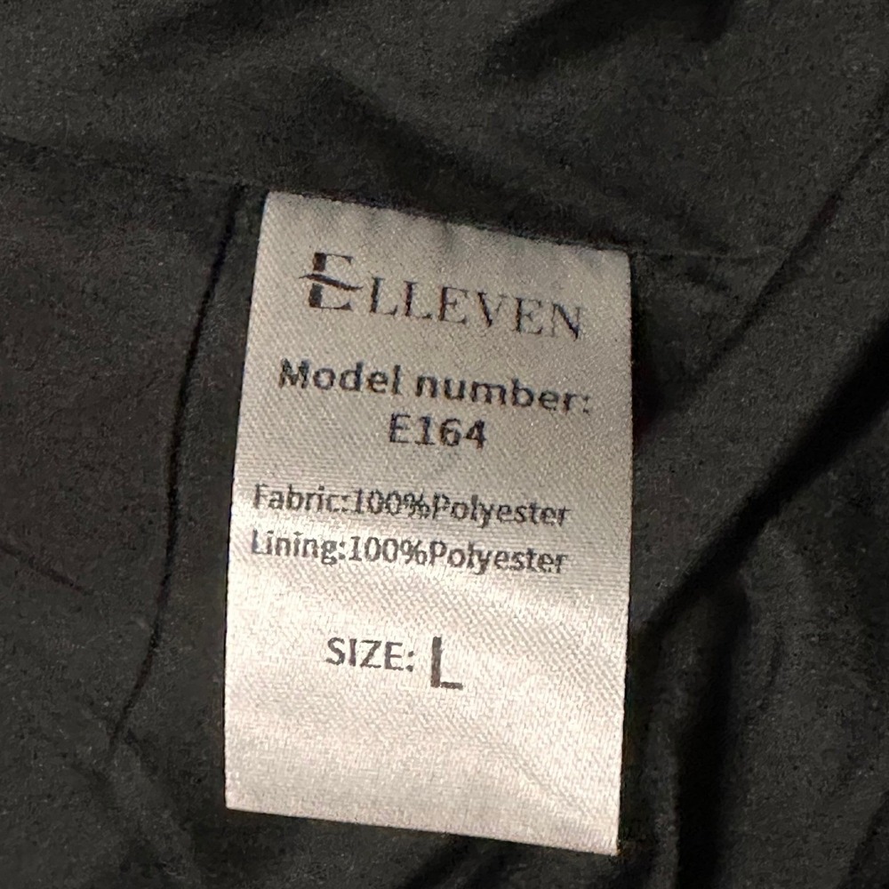 Elleven NWT SZ LGE Black Gold Plaid Double Breasted Blazer Jacket - Picture 13 of 16
